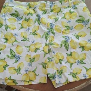 Talbots Lemon Print Women's Shorts